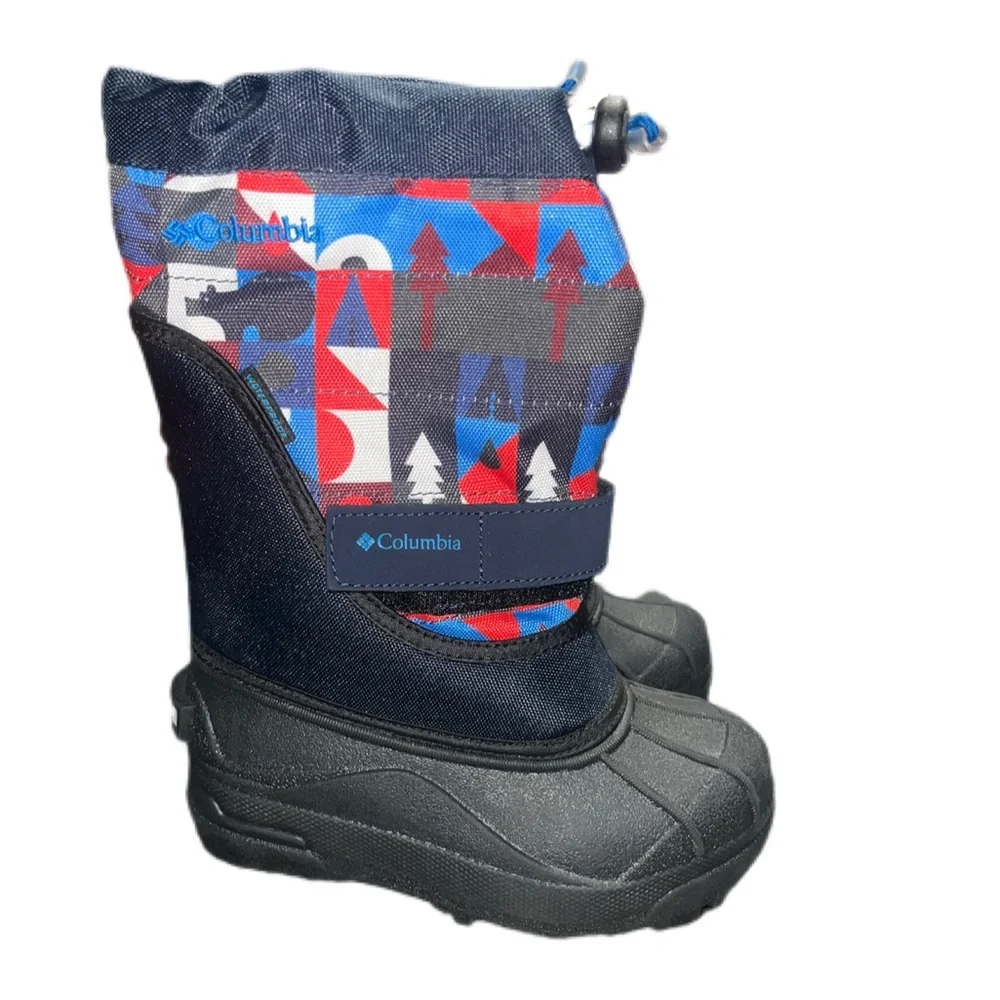 NWT Columbia Unisex-Child Childrens Powderbug Plus II Print Snow Boot Sz 11